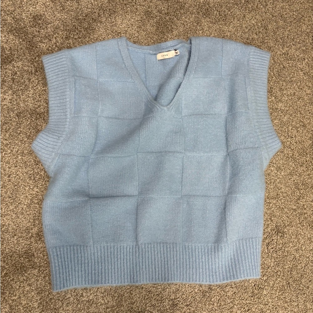 Lush Soft Blue Knit Garment
